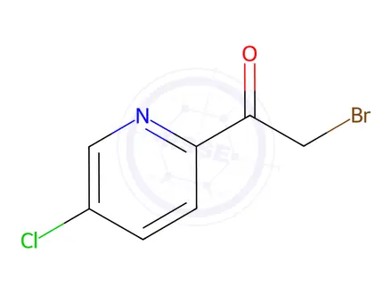 Chemical structure of 2-Bromo-1-(5-chloropyridin-2-yl)ethanone
