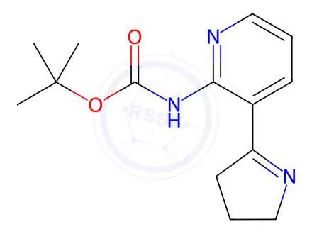 Chemical structure of tert-Butyl (3-(3,4-dihydro-2H-pyrrol-5-yl)pyridin-2-yl)carbamate