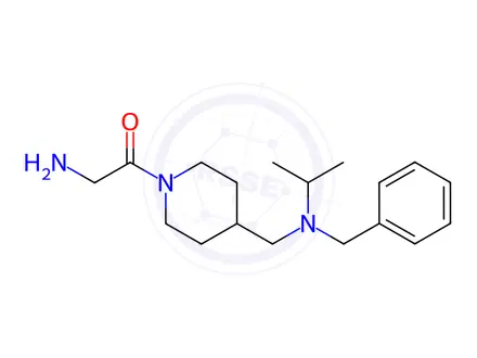 Chemical structure of 2-Amino-1-(4-((benzyl(isopropyl)amino)methyl)piperidin-1-yl)ethanone