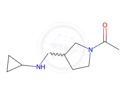 Chemical structure of 1-(3-((Cyclopropylamino)methyl)pyrrolidin-1-yl)ethanone