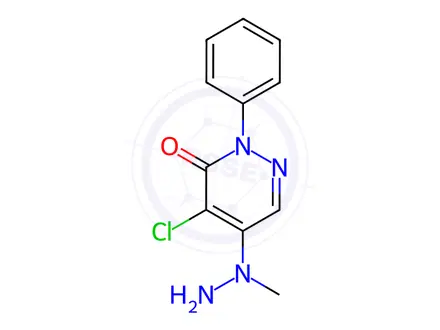 Chemical structure of 4-Chloro-5-(1-methylhydrazinyl)-2-phenylpyridazin-3(2H)-one