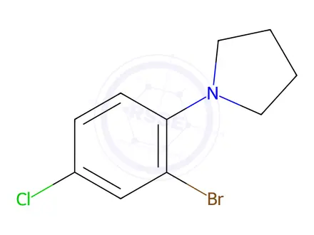 Chemical structure of 1-(2-BroMo-4-chlorophenyl)pyrrolidine