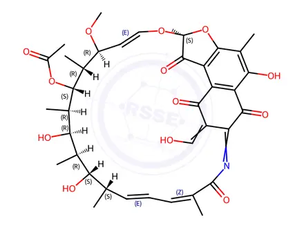 Chemical structure of Rifapentine Impurity 9