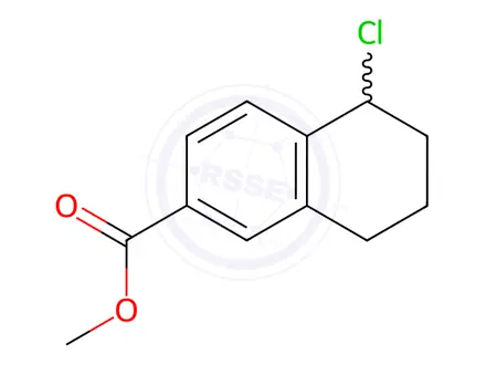 Chemical structure of Methyl 5-chloro-5,6,7,8-tetrahydronaphthalene-2-carboxylate