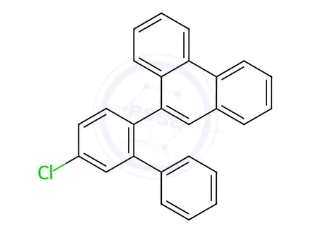 Chemical structure of Phenanthrene, 9-(5-chloro[1,1'-biphenyl]-2-yl)-