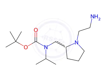 Chemical structure of tert-Butyl ((1-(2-aminoethyl)pyrrolidin-2-yl)methyl)(isopropyl)carbamate