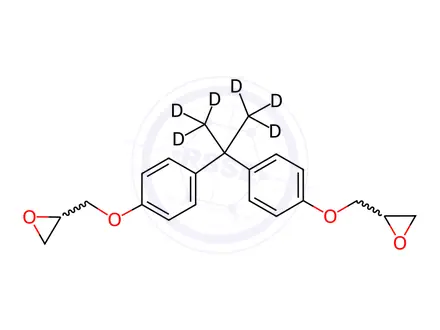 Chemical structure of Bisphenol A-d6 Diglycidyl Ether