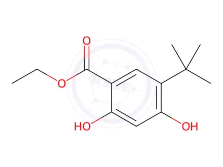 Chemical structure of Ethyl 5-(tert-butyl)-2,4-dihydroxybenzoate