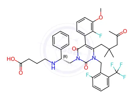 Chemical structure of Elagolix Sodium Impurity 60