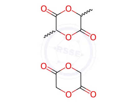 Chemical structure of PLGA