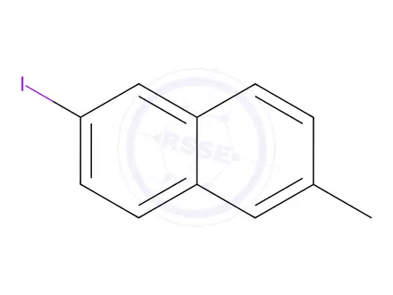 Chemical structure of Naphthalene, 2-iodo-6-methyl-