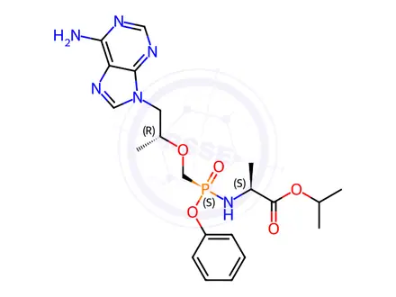 Chemical structure of Tenofovir Alafenamide Fumarate