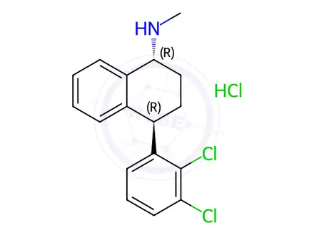 Chemical structure of 2,3-Isosertraline Hydrochloride