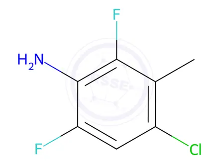 Chemical structure of 4-chloro-2,6-difluoro-3-methylaniline