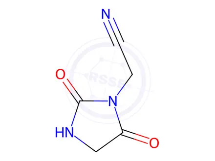 Chemical structure of 2-(2,5-dioxoimidazolidin-1-yl)acetonitrile