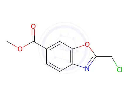 Chemical structure of Methyl 2-(chloromethyl)-1,3-benzoxazole-6-carboxylate
