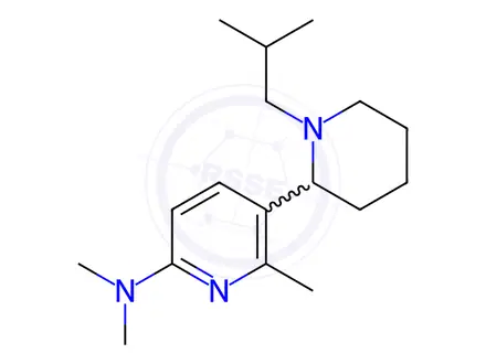 Chemical structure of 5-(1-Isobutylpiperidin-2-yl)-N,N,6-trimethylpyridin-2-amine