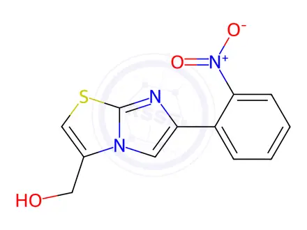 Chemical structure of (6-(2-Nitrophenyl)imidazo[2,1-b]thiazol-3-yl)methanol