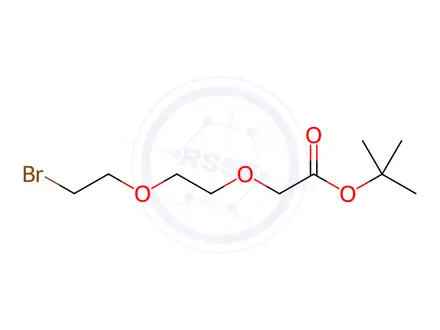 Chemical structure of tert-butyl 2-(2-(2-bromoethoxy)ethoxy)acetate
