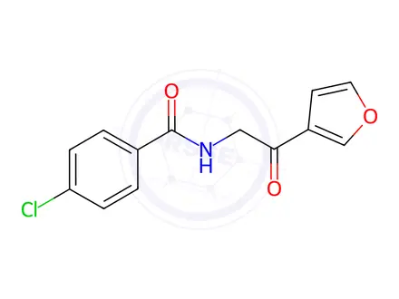 Chemical structure of 4-Chloro-N-(2-(furan-3-yl)-2-oxoethyl)benzamide