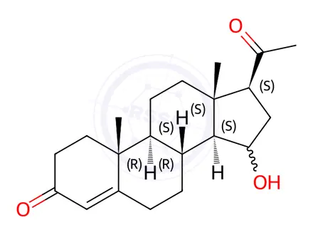 Chemical structure of Progesterone Impurity 37