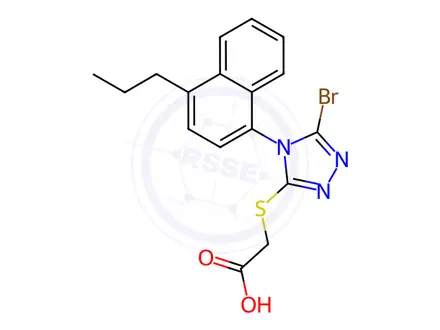 Chemical structure of Lesinurad Impurity 4