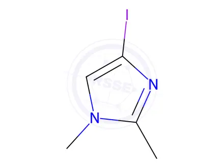 Chemical structure of 1H-Imidazole, 4-iodo-1,2-dimethyl-