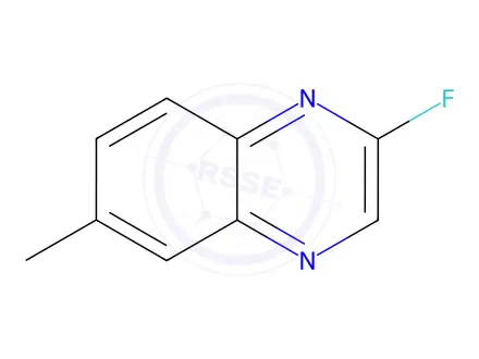 Chemical structure of Quinoxaline, 2-fluoro-6-methyl-(9CI)