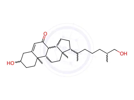 Chemical structure of 7-keto-27-hydroxycholesterol