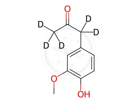 Chemical structure of Vanillyl Methyl Ketone-d5
