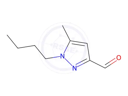 Chemical structure of 1-Butyl-5-methyl-1H-pyrazole-3-carbaldehyde