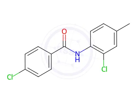 Chemical structure of 4-CHloro-n-(2-chloro-4-methylphenyl)benzamide