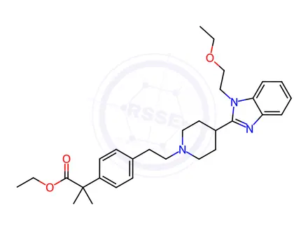 Chemical structure of Bilastine Impurity 61