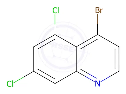 Chemical structure of 4-BROMO-5,7-DICHLOROQUINOLINE