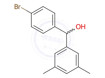 Chemical structure of (4-Bromophenyl)(3,5-dimethylphenyl)methanol