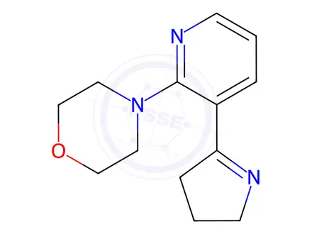 Chemical structure of 4-(3-(3,4-Dihydro-2H-pyrrol-5-yl)pyridin-2-yl)morpholine