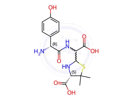 Chemical structure of Amoxicillin Impurity D