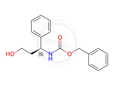 Chemical structure of (S)-Cbz-3-Amino-3-phenyl-1-propanol