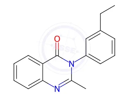 Chemical structure of Etaqualone Impurity 1 (3-Ethylphenyl Etaqualone)