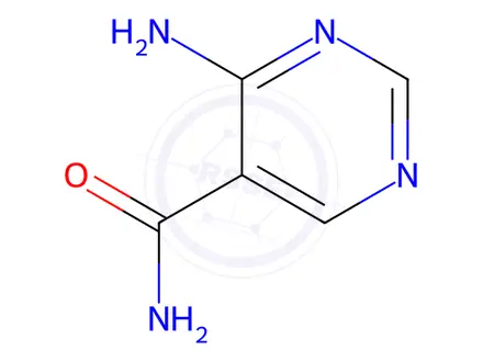 Chemical structure of 4-Aminopyrimidine-5-carboxamide