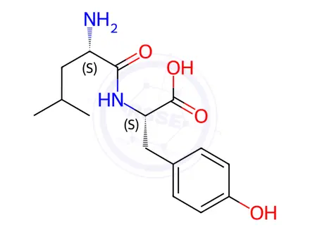 Chemical structure of L-Leucyl-L-tyrosine