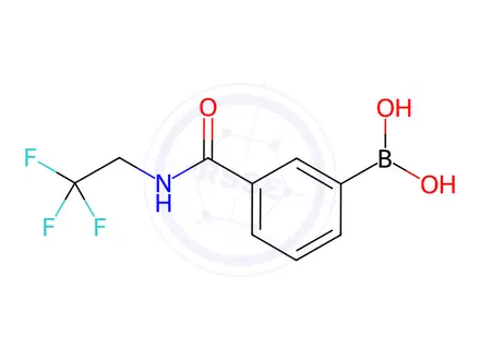 Chemical structure of {3-[(2,2,2-trifluoroethyl)carbamoyl]phenylboronic acid