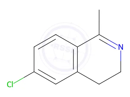 Chemical structure of 6-Chloro-1-methyl-3,4-dihydroisoquinoline