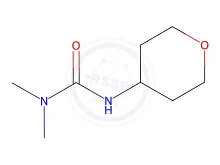 Chemical structure of 1,1-Dimethyl-3-(tetrahydro-2H-pyran-4-yl)urea