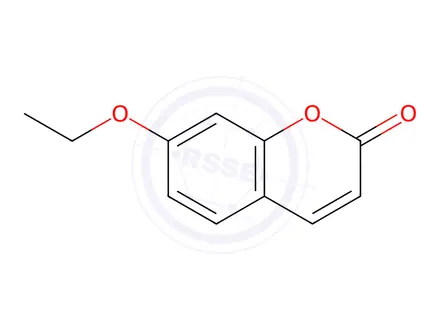 Chemical structure of 7-Ethoxycoumarin