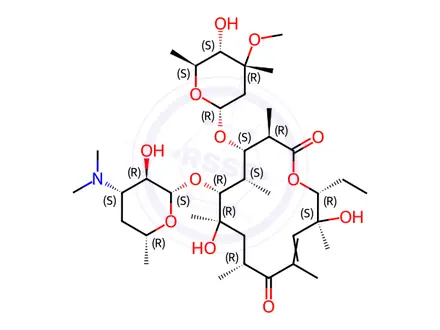 Chemical structure of 10,11-Anhydroerythromycin A