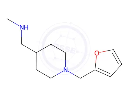 Chemical structure of 1-(1-(Furan-2-ylmethyl)piperidin-4-yl)-N-methylmethanamine
