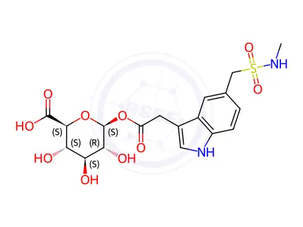 Chemical structure of Sumatriptan Metabolite GR49336 Glucuronide
