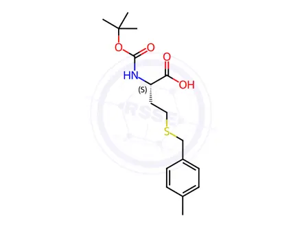 Chemical structure of Boc-Homocys(Mbzl)-OH