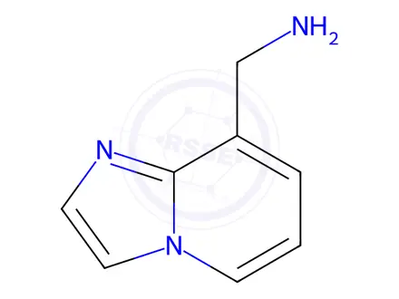 Chemical structure of {imidazo[1,2-a]pyridin-8-yl}methanamine
